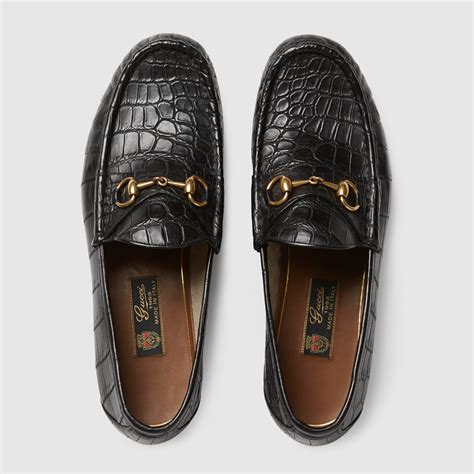 gucci crocodile mens dress loafers